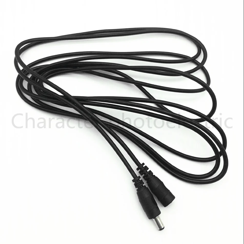 Cable adaptador de extensión de CC macho a hembra, Cable de extensión de 1m, 3m, 5m, 5,5x2,1mm para cámaras CCTV de 12V, luz LED, Monitor de portátil - imagen 4