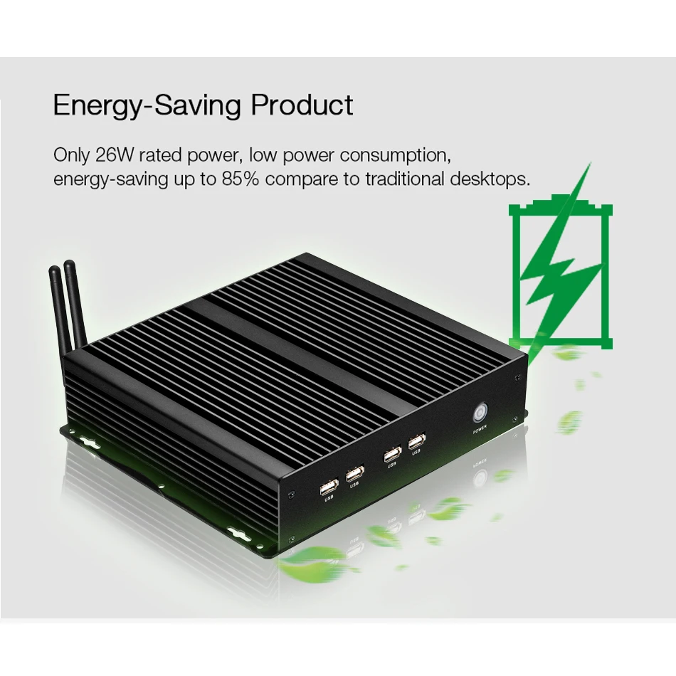 BEBEPC Mini computadora industrial sin ventilador 4 COM Intel Core i5-3317U Windows XP/10 Mini PC 4 * RS232 WiFi 8 * USB Ubuntu Linux PC - imagen 4