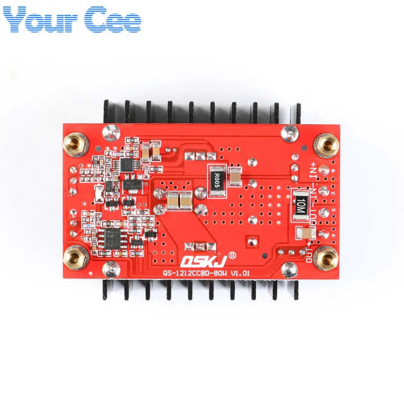 Módulo adaptador de refuerzo reductor de 80W CC, regulador de voltaje ajustable, placa convertidora de refuerzo de 9-35 a 1-35V - imagen 5