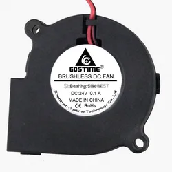 Ventilador centrífugo de refrigeración, Enfriador de escape 24V DC 2Pin 60mm 60x28mm 6028s, 1 ud.