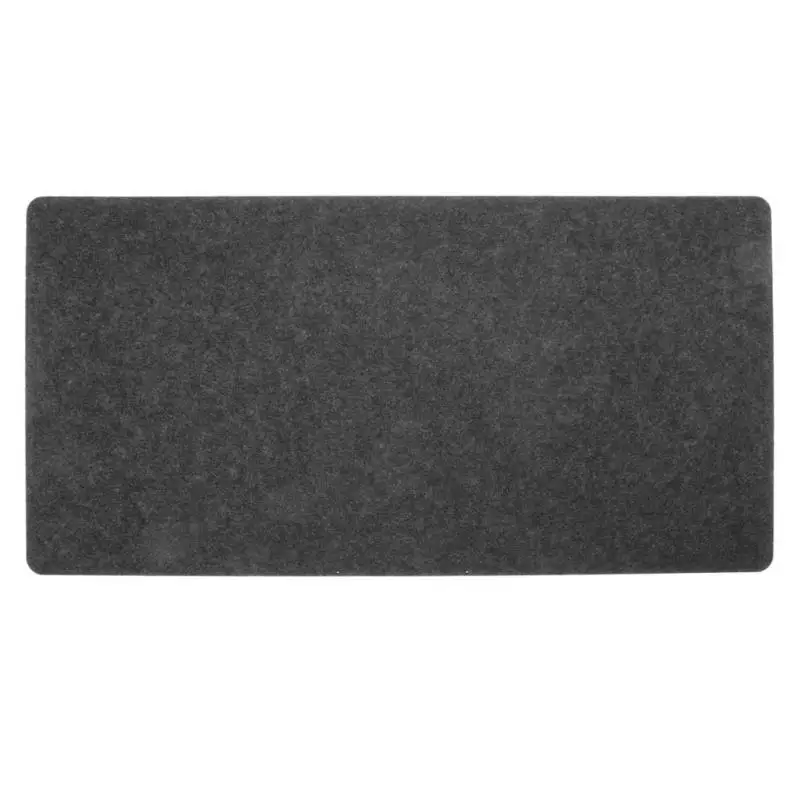 Alfombrilla de ratón de tela de fieltro Simple, cojín para teclado, oficina, hogar, escritorio, suministros de 630x325x2mm, tamaño grande, negro/gris oscuro - imagen 2