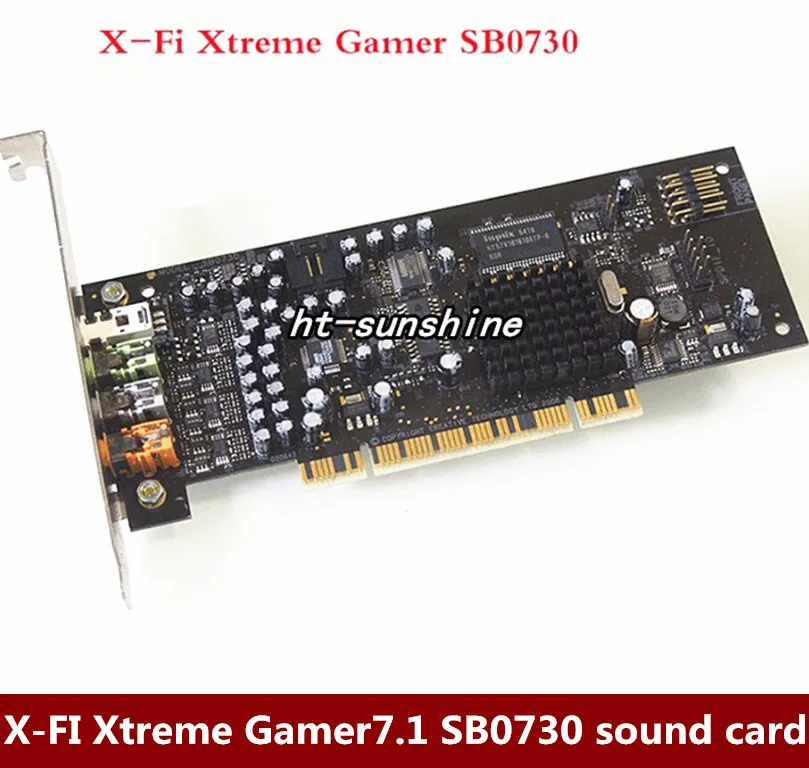 Desmontaje Original, tarjeta de sonido X-FI Xtreme Gamer7.1 SB0730, soporte WIN7,100% funciona bien