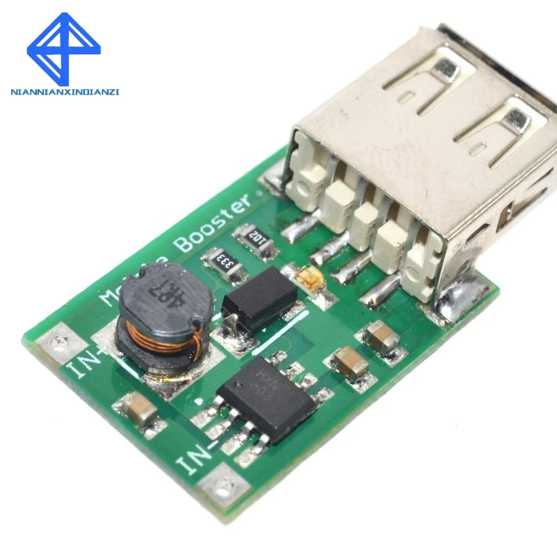 5 unids/lote de cargador de salida USB de CC 3V a 5V, módulo de potencia de aumento, Mini convertidor de refuerzo de DC-DC - imagen 5