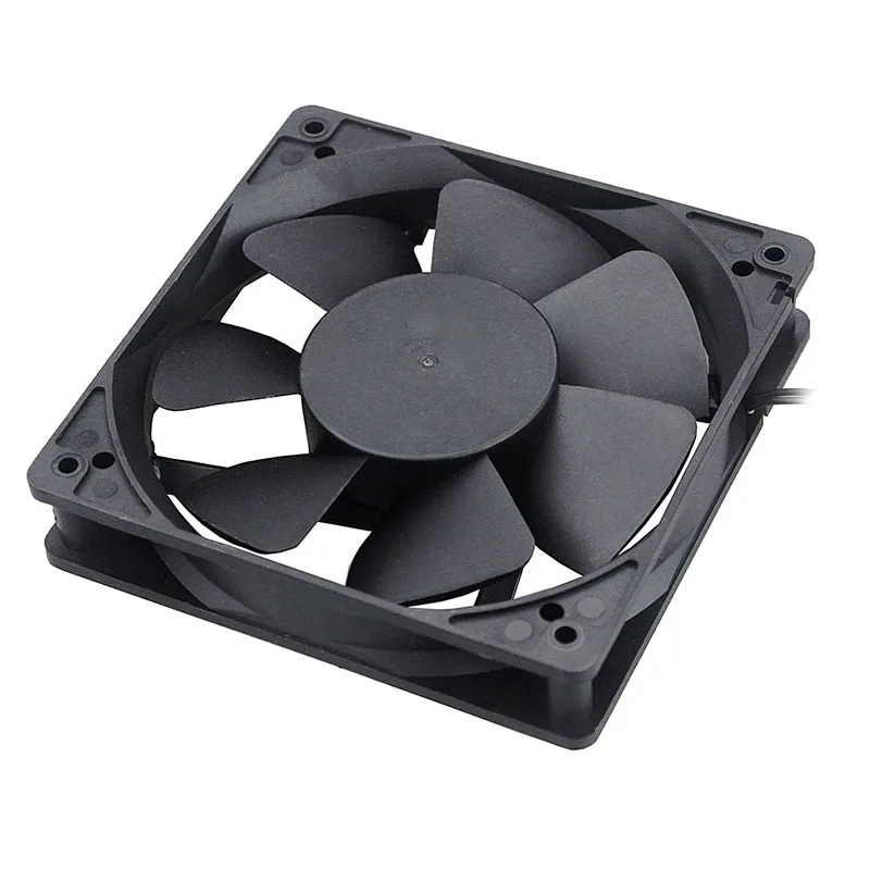 40 piezas de doble bola 120mm 12025 EC ventilador sin escobillas AC 110V 115V 120V 220V 240V ventilador Axial 120x120x25mm viene con parrillas - imagen 5