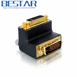 Adaptador DVI-D Dual Link Macho-Hembra 90°