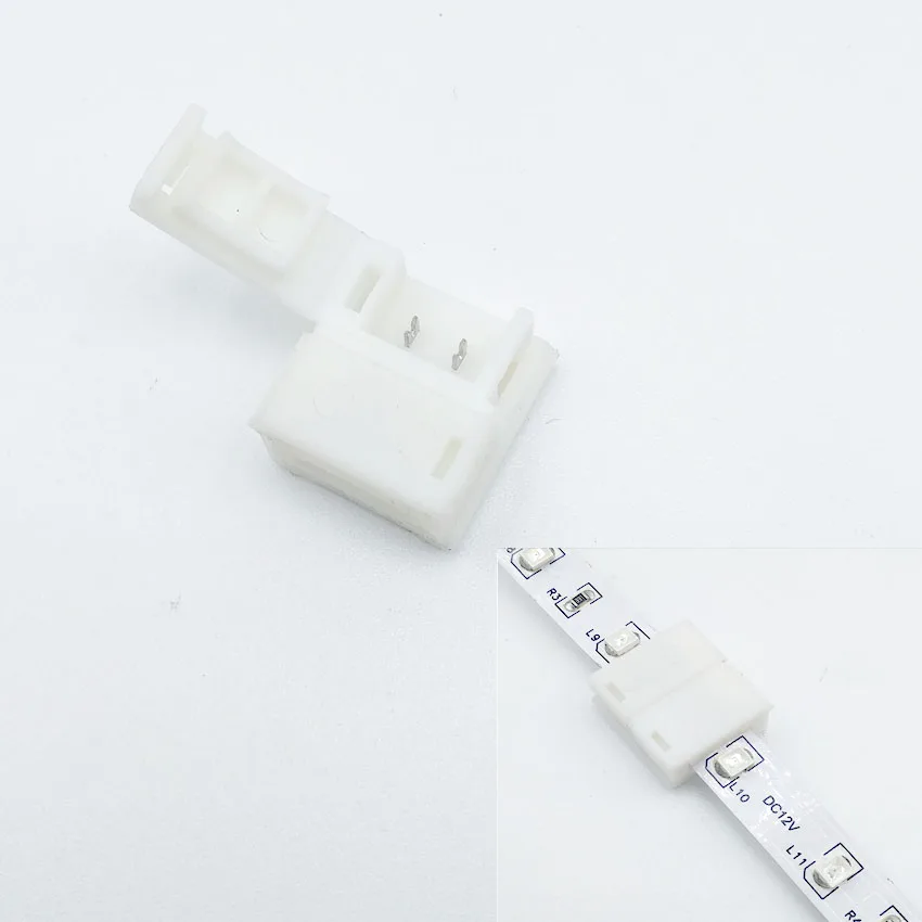3 unids/lote 3pin 4pin 5pin conector LED para conectar esquina ángulo recto 5050 RGB RGBW 3528 ws2812 Terminal de conector de tira de LED - imagen 4