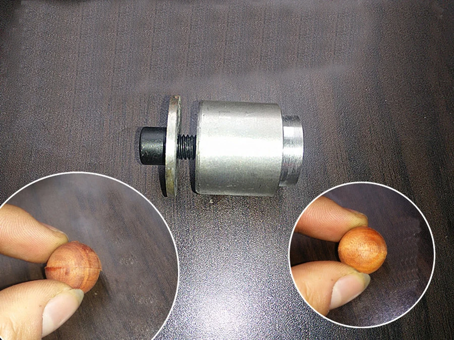 Molde de asiento fijo aleación para Cuchillo bola, herramientas carpintería diy, taladro cuentas madera, Rosario, base - imagen 4