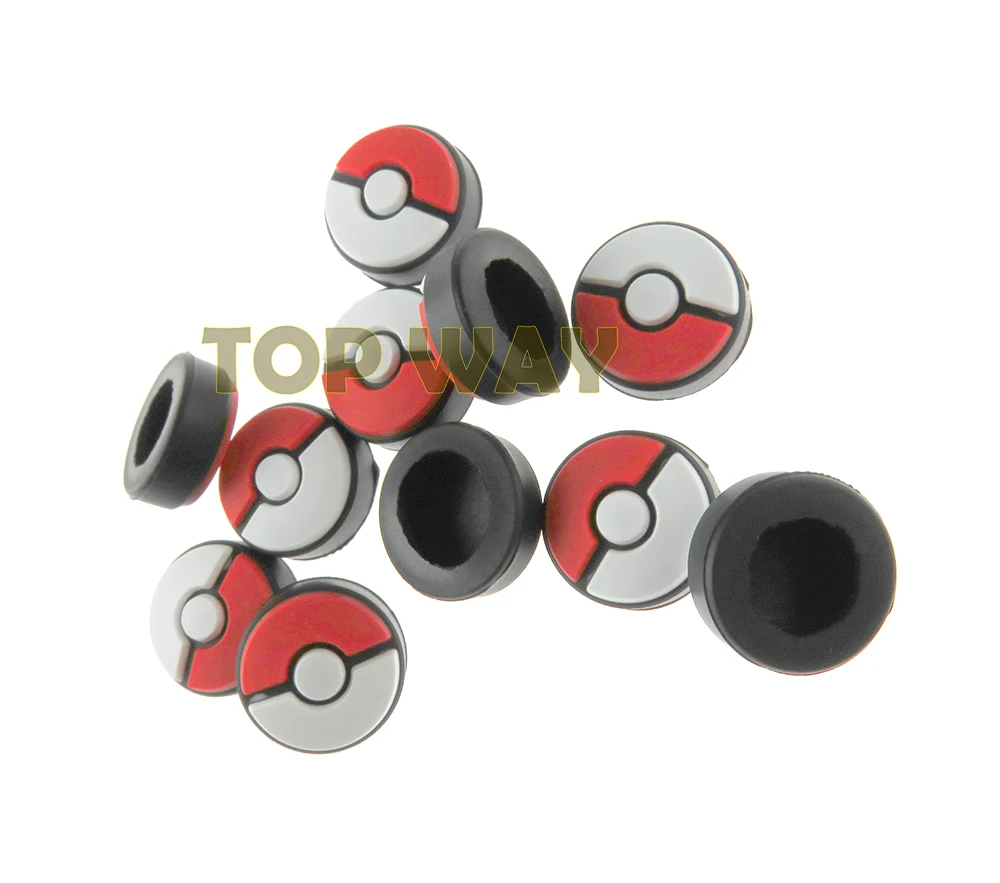 Tapas de empuñaduras de pulgar para Nintendo Switch, empuñadura de silicona antideslizante para Poke Ball, 8 piezas - imagen 4