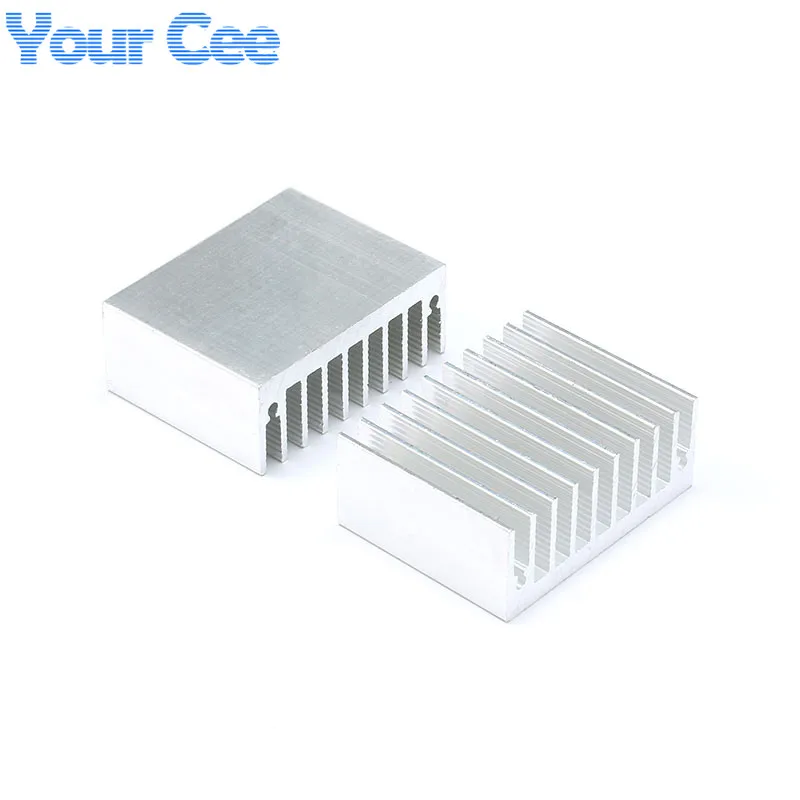 Disipador térmico de aleta de refrigeración, disipador de calor de aluminio para LED, Transistor IC de potencia, módulo PBC 45x35x18mm, 45x35x18mm - imagen 2