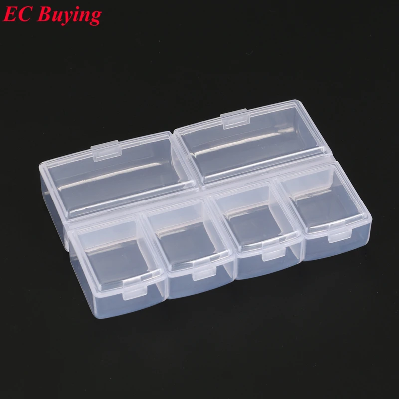 Mini caja de almacenamiento de componentes electrónicos SMD SMT IC, estuche de almacenamiento de joyas práctico, 97x67x19, 1 piezas - imagen 3