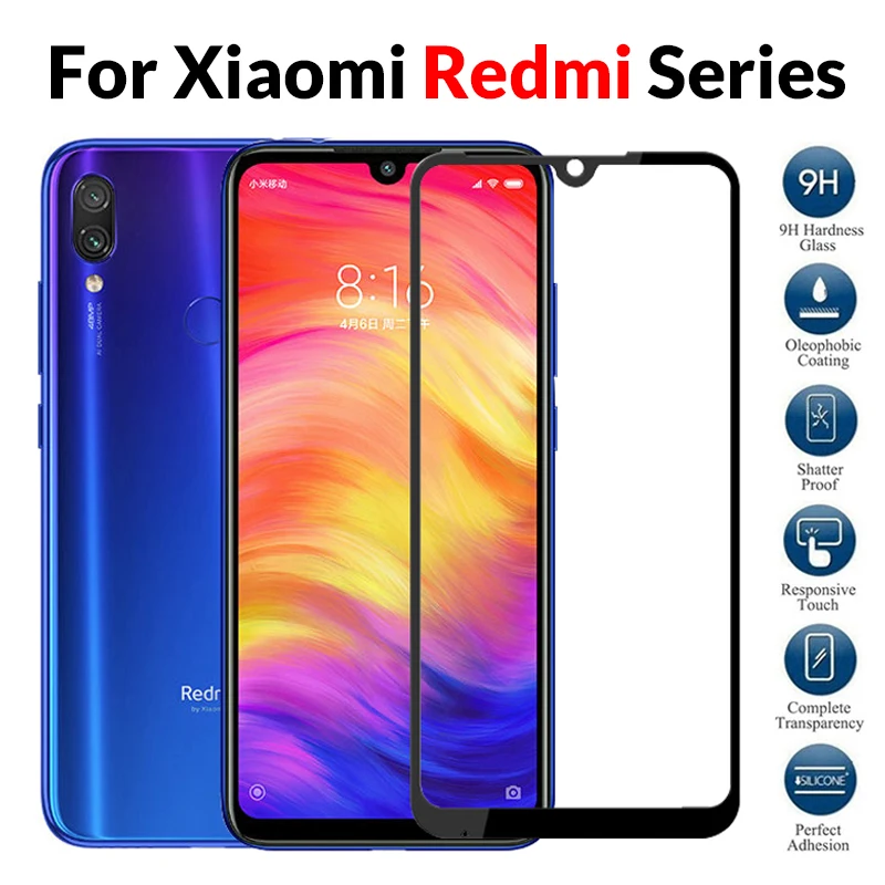 Protective-glass-on-for-xiaomi-redmi-note-7-6-pro-5-tempered-glas