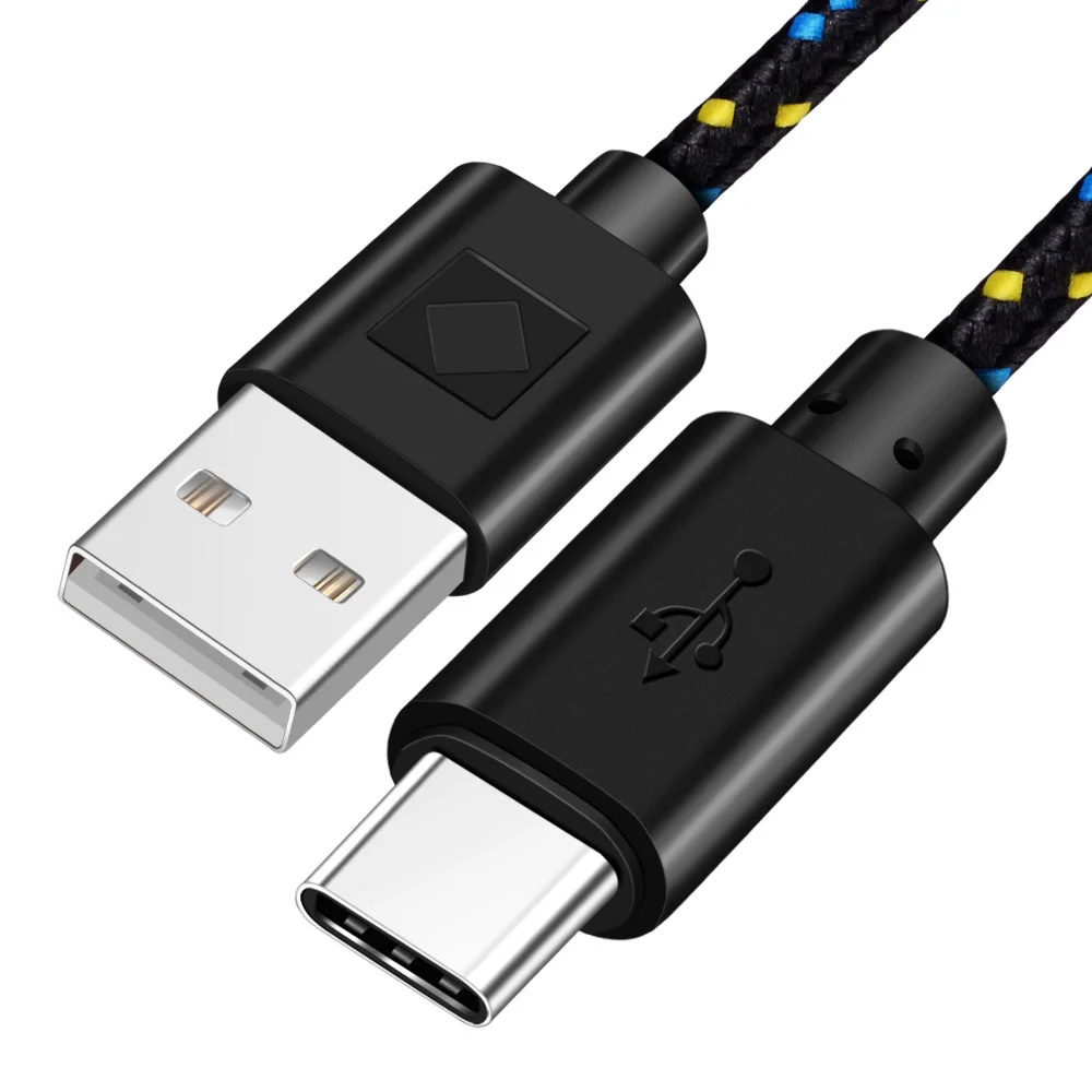 Cable USB tipo C trenzado de nailon OLAF, 1M, 2M, 3M, sincronización de datos, Cable USB C de carga rápida para Samsung S9 S10 Xiaomi mi9 mi8 Huawei tipo c - imagen 5
