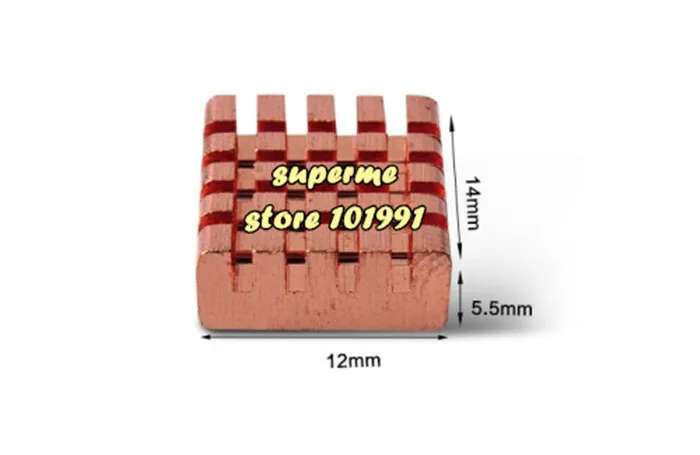 DEBROGLIE-disipador de calor de cobre puro, refrigeración para tarjeta de memoria VIIDEO Notebook, puente norte y sur, 1 unidad - imagen 2