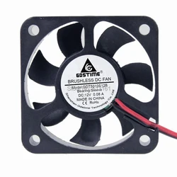Gdstime Ventilador sin escobillas 50x50x10mm 12V DC