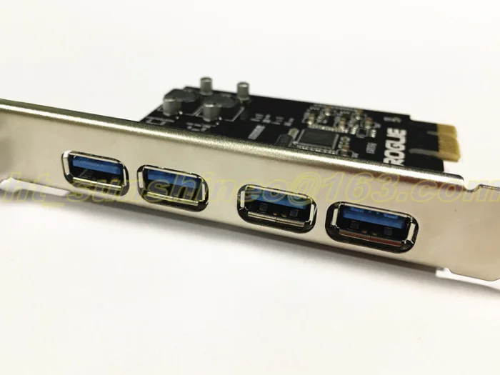 Tarjeta PCIe Express USB 3,0 de supervelocidad de 4 puertos con envío gratis para Windows XP/7/8/10 - imagen 4