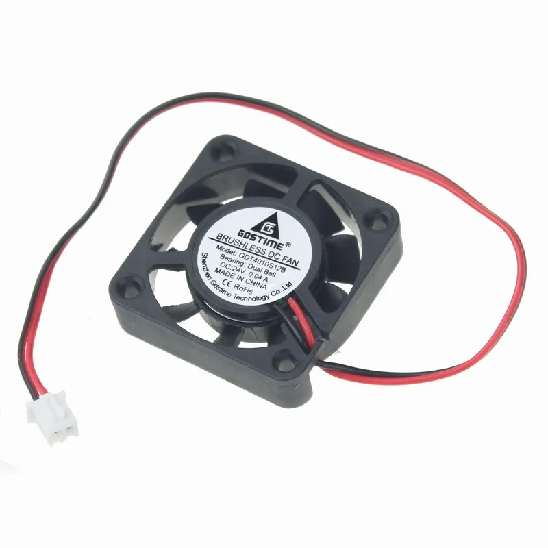 80mm 80 5 uds 24V 4cm 40x40x10mm rodamientos 2Pin DC ventilador de refrigeración sin escobillas 40mm x 10mm x 10mm 4010 - imagen 2