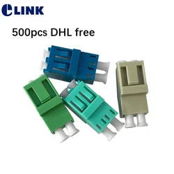 Adaptador LC Duplex Fibra Óptica OM3 APC Azul