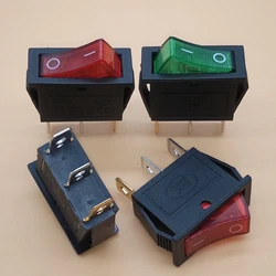 Interruptor Basculante LED KCD3 Rojo Verde