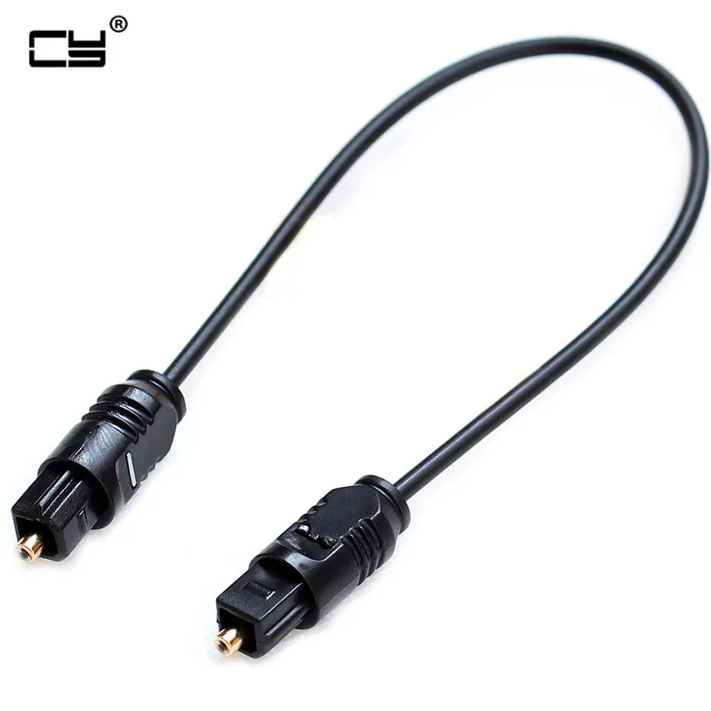 Cable óptico corto de Audio Digital TOSLINK, accesorio cuadrado a cuadrado de 20cm, para PC, TV, DVD, estéreo, 50CM, 100CM