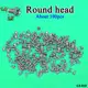 Round head 2.5 white