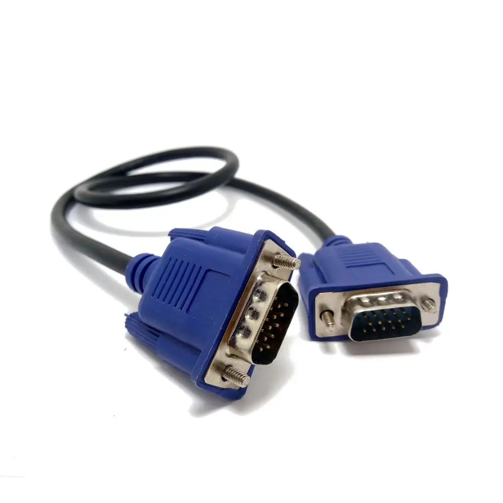 Cable VGA macho a macho blindaje trenzado alta calidad HDTV VGA ordenador tv cable de señal de pantalla 0,3 m/0,5 m/1,5 m/3m - imagen 4