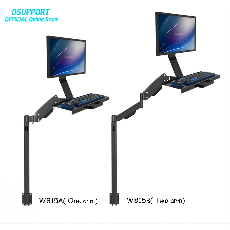Brazo Monitor Gas Ajustable - Soporte Resistente para Pantalla - imagen 3
