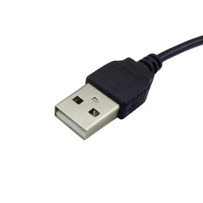 80cm USB 2,0 A tipo macho A ángulo recto 90 grados 5,5x2,5mm DC 5V enchufe de alimentación barril conector Cable de carga - imagen 5