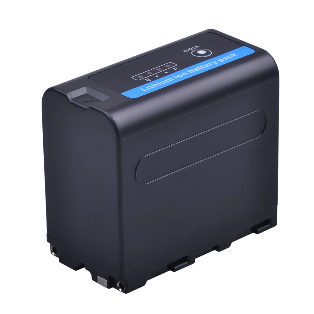 Batmax-Batería de NP-F970 de 7200mAh, con indicadores LED de potencia para YONGNUO, luz de vídeo LED Godox, para Sony QM91D NP-F960 - imagen 2