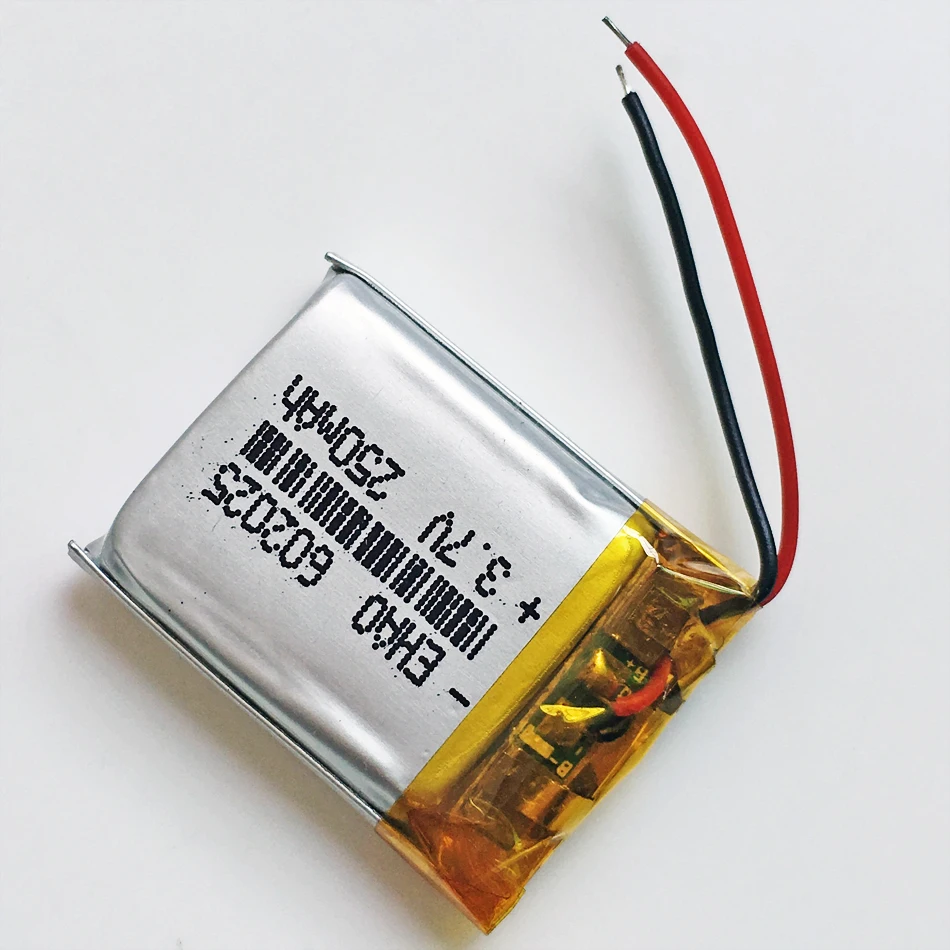 Celdas de batería recargables de iones de litio 3,7, 250 V, 602025 mAh, para Mp3, MP4, MP5, GPS, PSP, bluetooth móvil - imagen 3