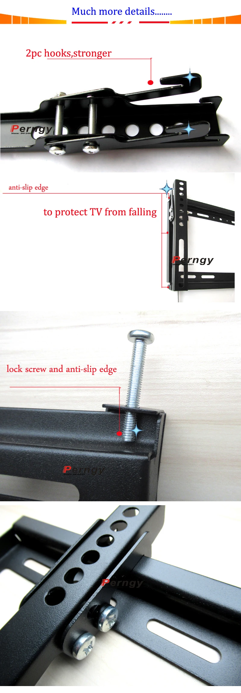 Instalación soporte pared tornillos incluidos