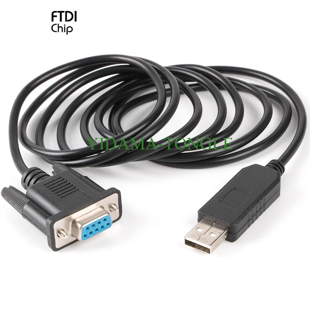Adaptador USB RS232 DB9 Hembra – Cable Conversor Serial Módem Null - imagen 5
