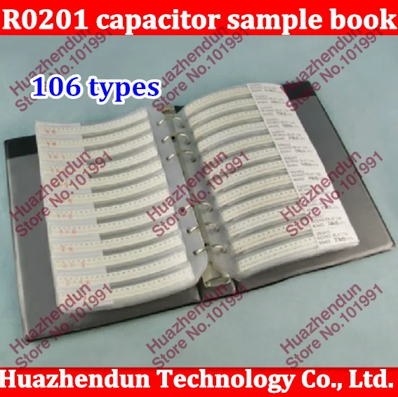 Resistencia Original R0201 serie 0201, SUPEROHM, SMD, 106 tipos, 3025 Uds., 5% tolerancia, libro de muestras de componentes electrónicos