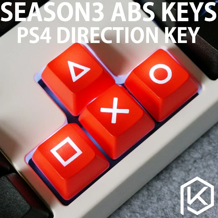 PS4 Keycaps Red