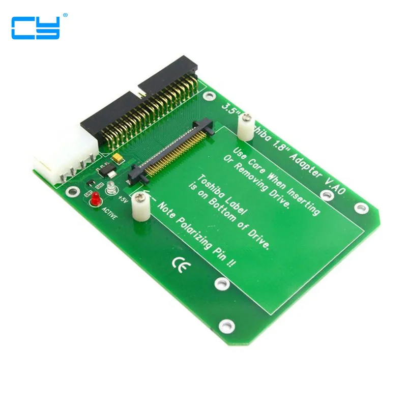 Microunidad de 50 pines de 1,8 pulgadas a 3,5, adaptador IDE de 40 pines para disco duro Toshiba