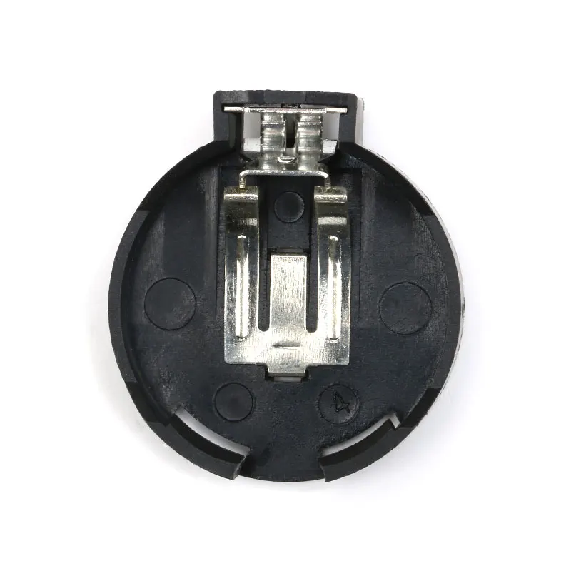 Caja de soporte de enchufe de batería de botón de celda de moneda, 2 pines, color negro, CR2450 2450, 10 unidades por lote - imagen 4