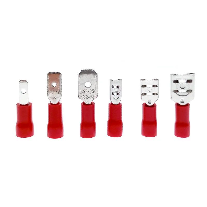 Kit surtido de conectores de terminales tipo U, horquilla completamente aislada, anillo de pala de engarce eléctrico, 330 Uds. - imagen 4