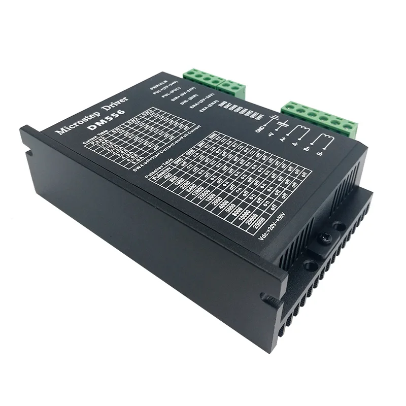 Controlador de motor paso a paso digital DM556, controlador de motor paso a paso de 2 fases 5.6A para 57 86, NEMA23 NEMA34