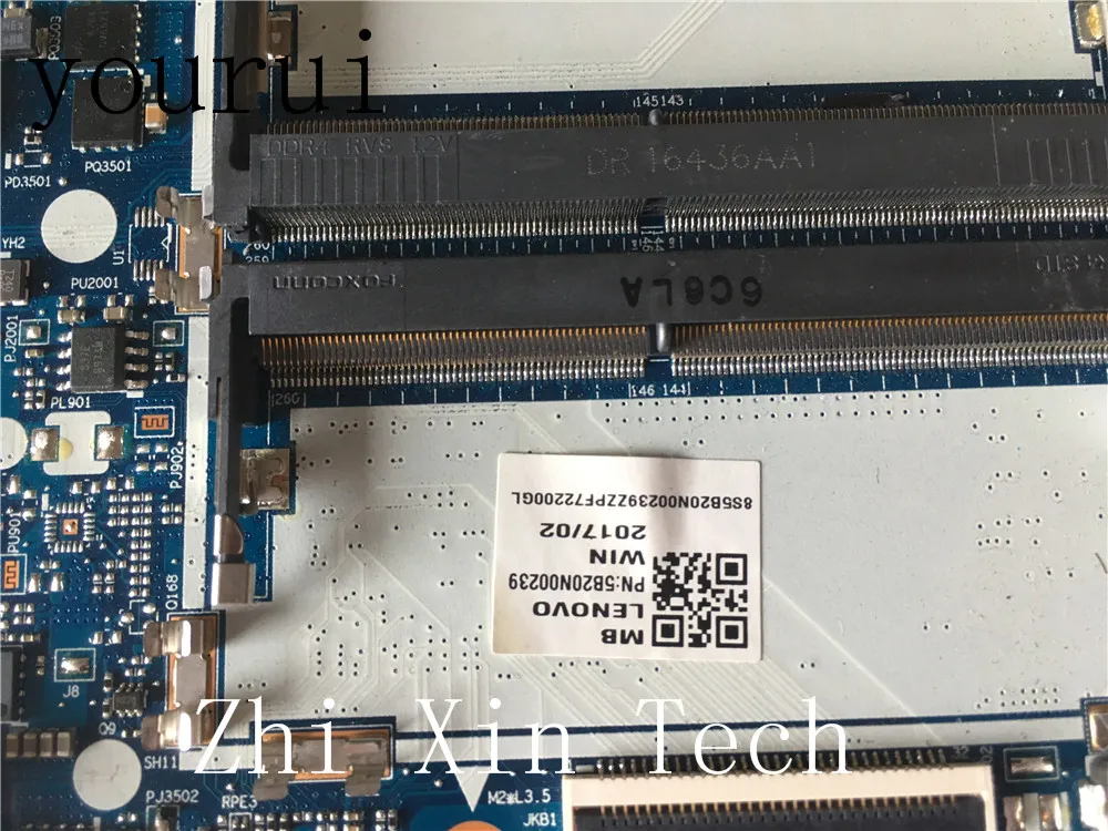 Yourui-placa base para portátil Lenovo Y520, Y520-15IKBN, con SR32S, R720-15IKBN, CPU, DY512, i5-7300HQ, GTX1050, prueba completa - imagen 2