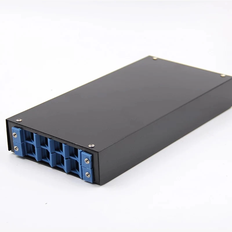 Caja de terminales en blanco FTTH SC de 8 núcleos SPCC 8 puertos LC ST FC panel de conexión de fibra óptica caja de distribución FTTX negro ELINK 3 uds - imagen 2