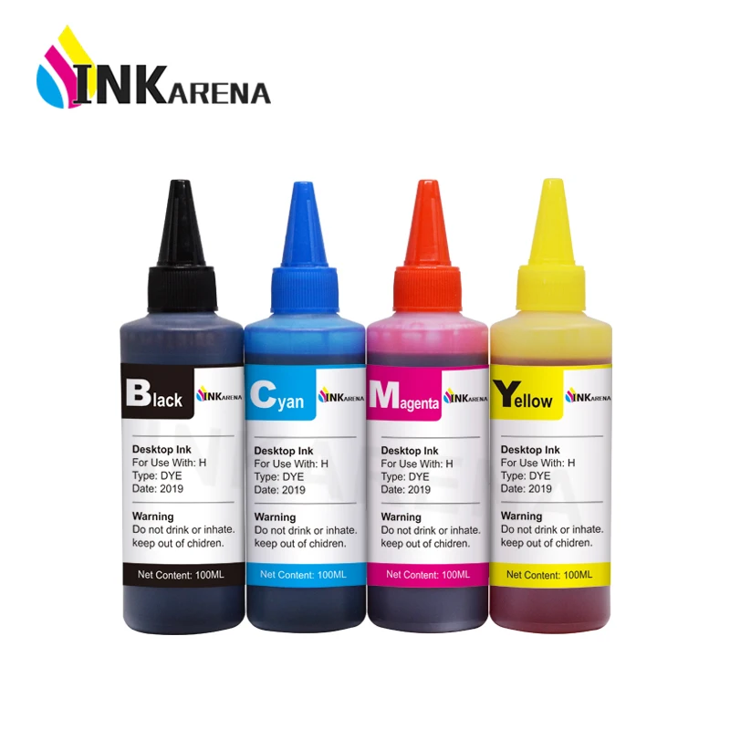 INKARENA-cartucho de tinta recargable 655XL para impresora HP 655, recambio de tinta recargable Deskjet advantage 4625, 4615, 3525, 5525, 4 botellas - imagen 2