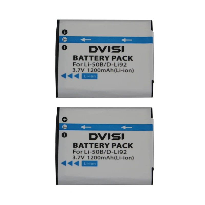 DVISI 3,7 V 1200mAh LI-50B LI 50B LI50B batería de cámara para Olympus LI-50B LI 50B LI50B para Pentax D-LI92 XZ-1 SP-800UZ SZ-30MR - imagen 3