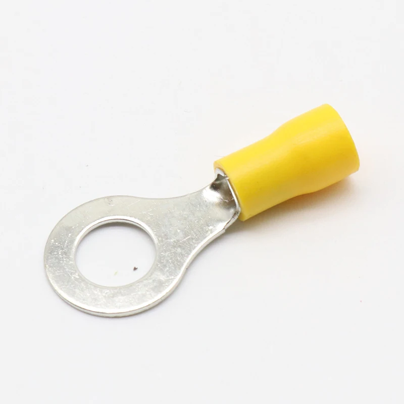 RV5.5-8 Yellow Ring insulated terminal suit 4-6mm2 Cable Wire Connector cable Crimp Terminal 50PCS/Pack RV5-8 RV - imagen 4