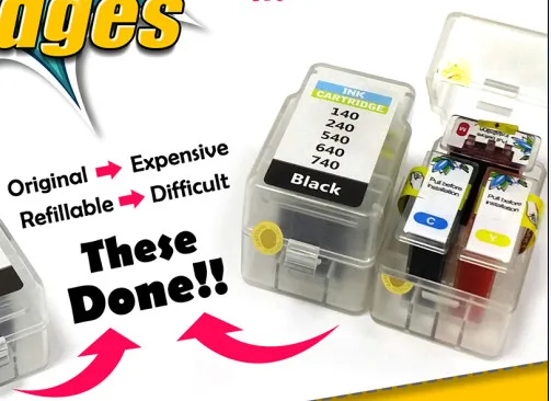 Kit de recarga artesanal para cartucho de tinta canon PG 540 reci 541, MG4250, MX375, MX395, MX435, MX455, MX475, MX515, MX525, MX535, TS5150, TS5151 - imagen 3