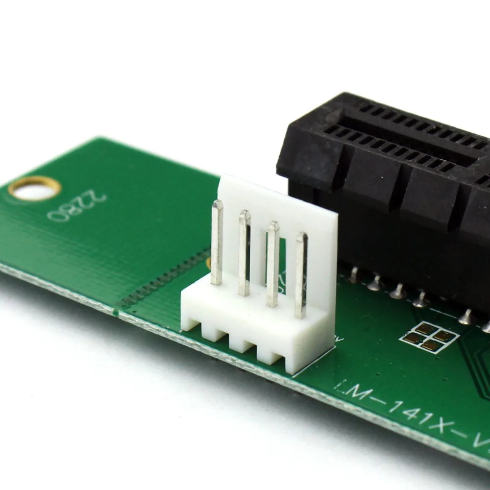 XT-XINTE para NGFF M.2 m-key a PCI-E 4x 1x, adaptador de tarjeta elevadora de ranura PCIE X4 M2 a X1, convertidor de tarjeta de expansión para ordenador PC - imagen 5
