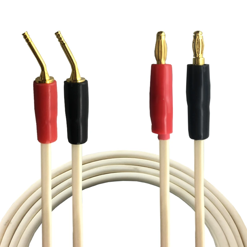 Cable de altavoz Banana de alta calidad, amplificador Multimedia de cine en casa, Cable de Audio DVD chapado en oro OFC 2,0-2,0 2,0-2Y 2,0-2B 1m 2m - imagen 4