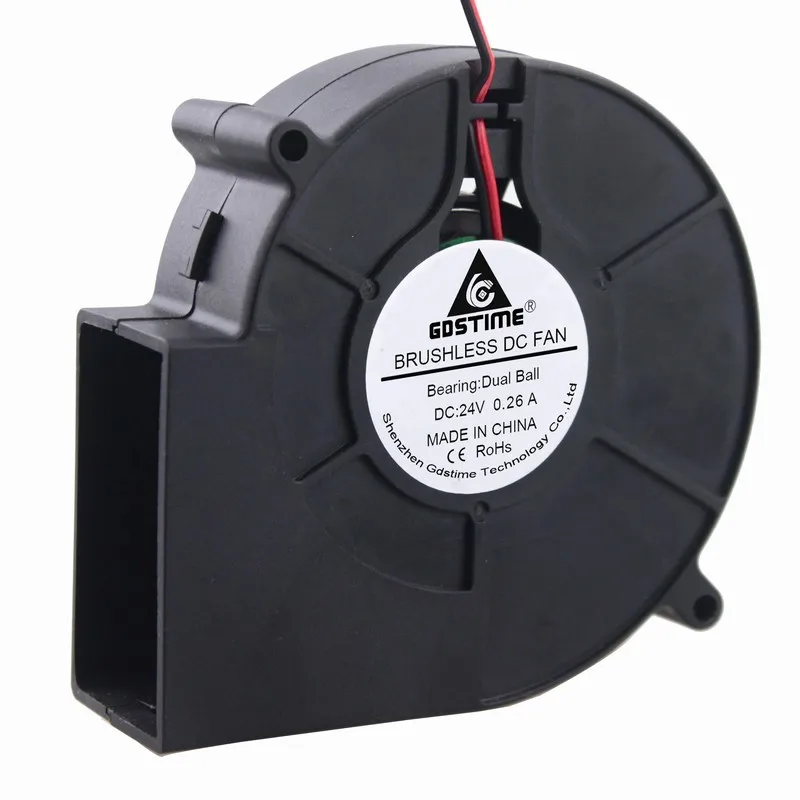 1 Uds Gdstime dos rodamientos de bolas 24V DC 97mm x 33mm 9733 soplador Turbo ventilador de refrigeración sin escobillas 97x91x33mm 9cm - imagen 4