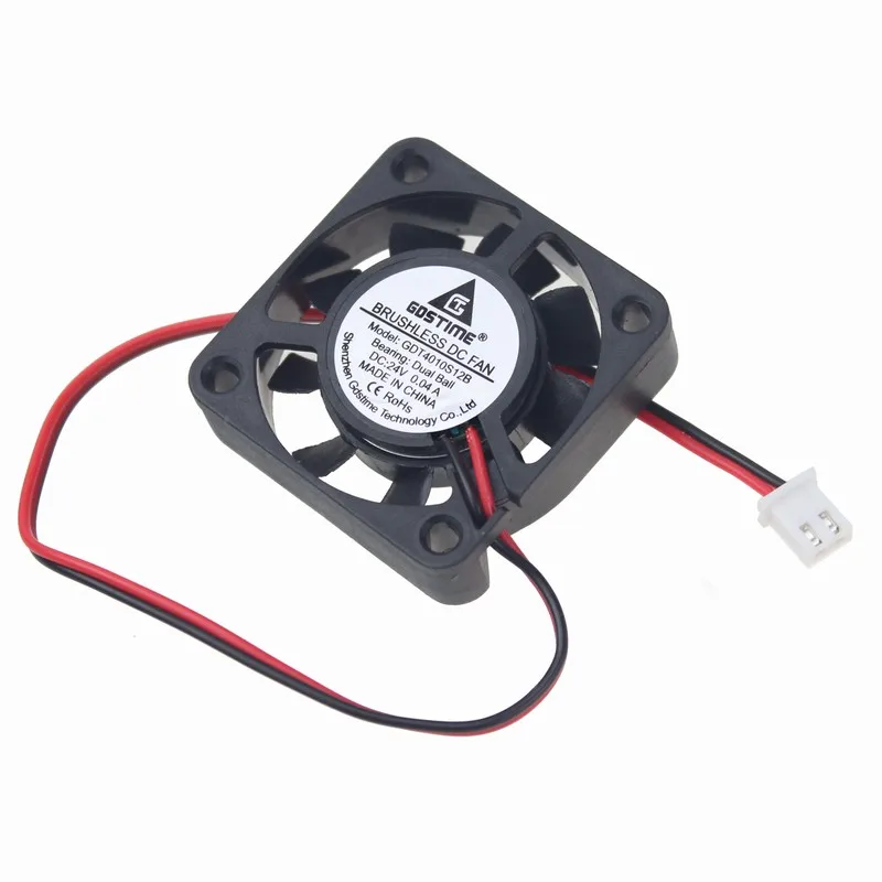 80mm 80 5 uds 24V 4cm 40x40x10mm rodamientos 2Pin DC ventilador de refrigeración sin escobillas 40mm x 10mm x 10mm 4010 - imagen 5