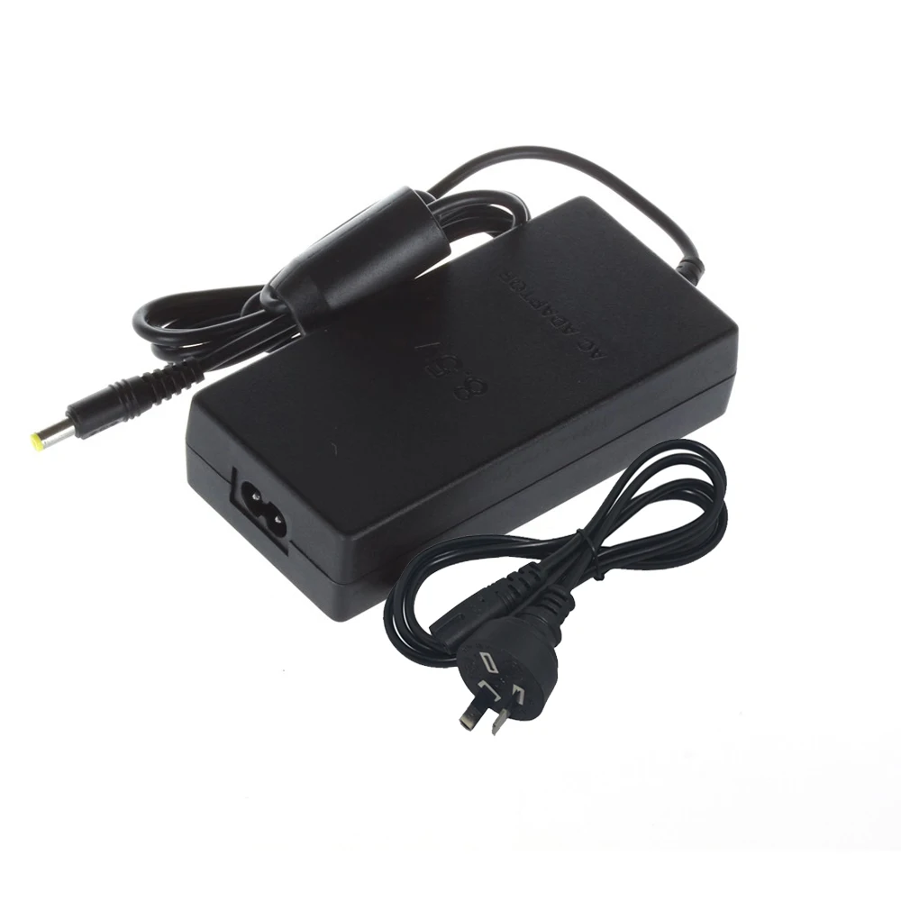 AU Plug Adaptador de CA Cable de cargador Cable de alimentación para consola PS2 Slim Negro