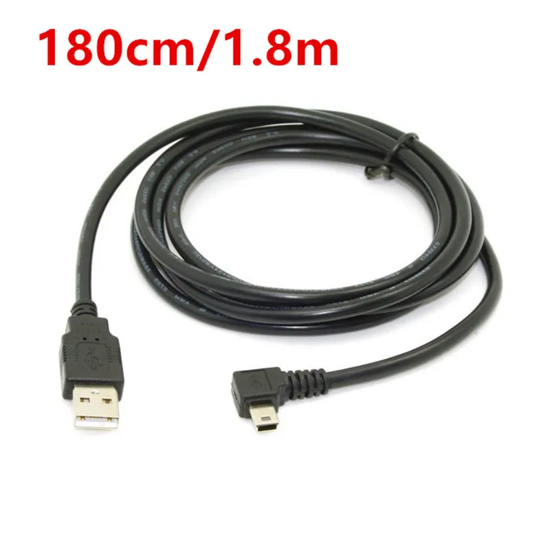 USB 2,0 macho a Mini USB tipo B 5 pines 90 grados arriba, abajo, izquierda y derecha Cable de datos macho en ángulo 0,25 m/0,5 m/1,8 m/5m - imagen 3