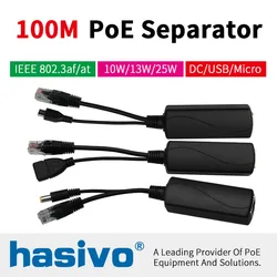 Separador PoE 48V a USB-C 12V/5V – IEEE 802.3 AF/AT
